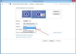 Orientace zobrazení Windows 8.1